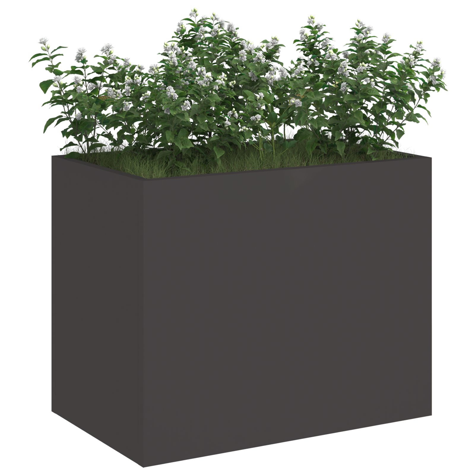vidaXL Vază pentru Grădină Negru 50 x 32 x 40 cm Oțel laminat la rece vidaXL Vază pentru Grădină Negru 50 x 32 x 40 cm Oțel laminat la rece