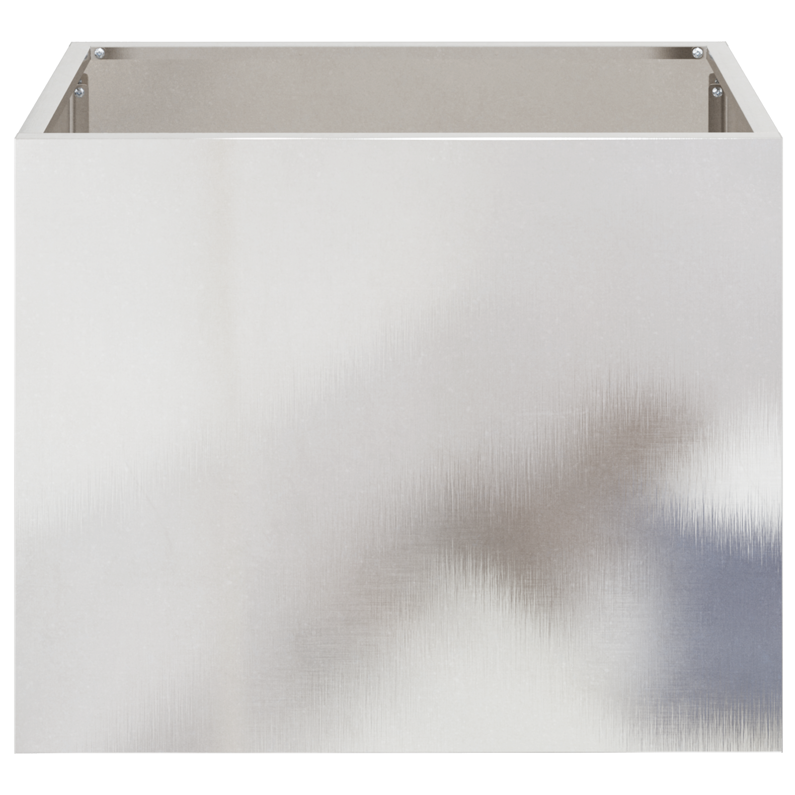vidaXL Vază pentru Grădină Argintiu 50 x 32 x 40 cm Oțel inoxidabil