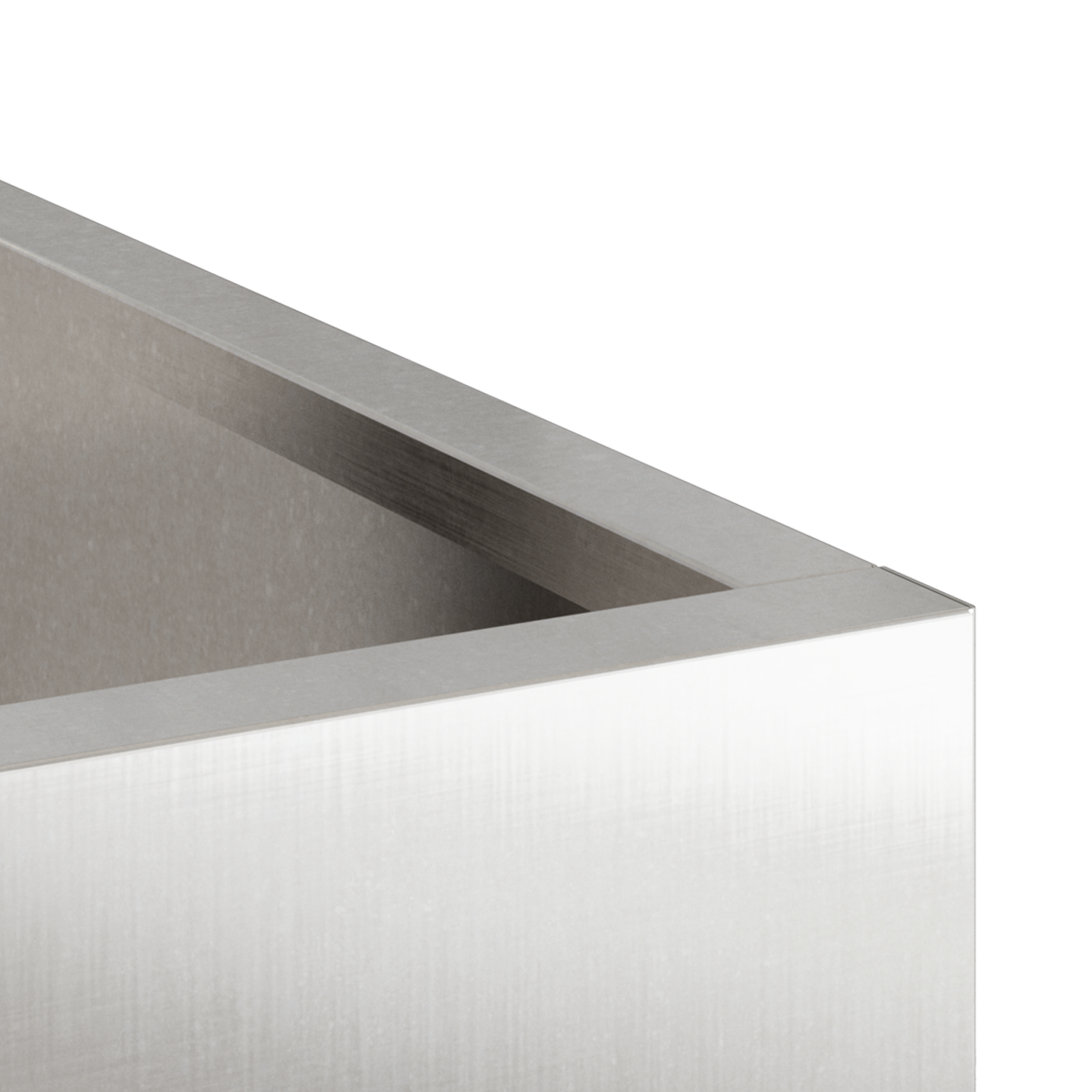 vidaXL Vază pentru Grădină Argintiu 50 x 32 x 40 cm Oțel inoxidabil