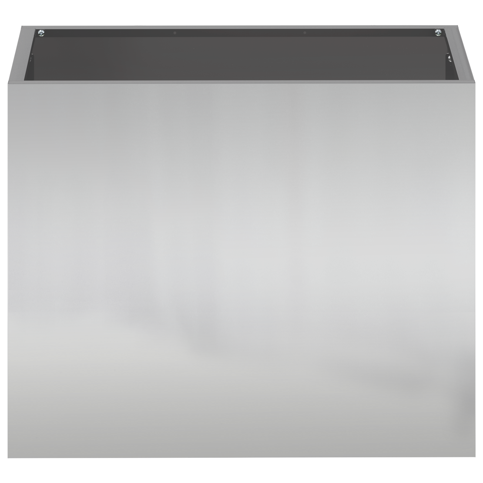 vidaXL Vază pentru Grădină Argintiu 50 x 32 x 40 cm Oțel galvanizat