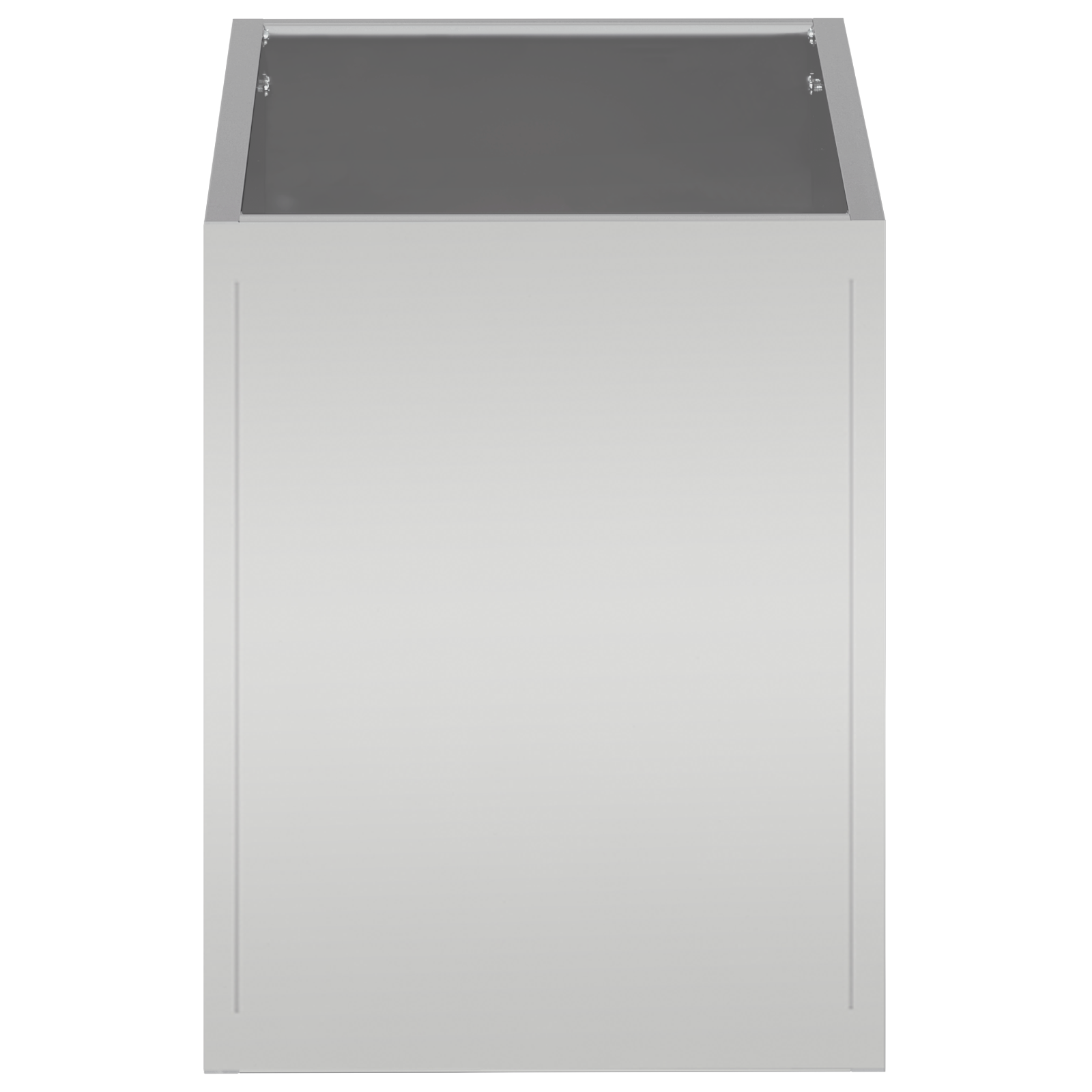vidaXL Vază pentru Grădină Argintiu 50 x 32 x 40 cm Oțel galvanizat