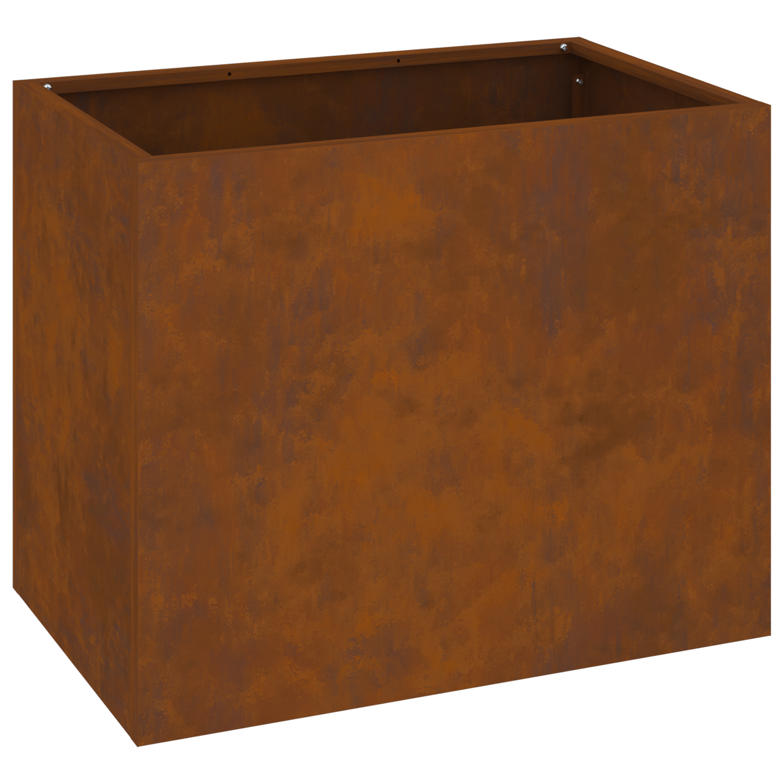 vidaXL Vază pentru Grădină Maro 50 x 32 x 40 cm Oțel Vechi vidaXL Vază pentru Grădină Maro 50 x 32 x 40 cm Oțel Vechi