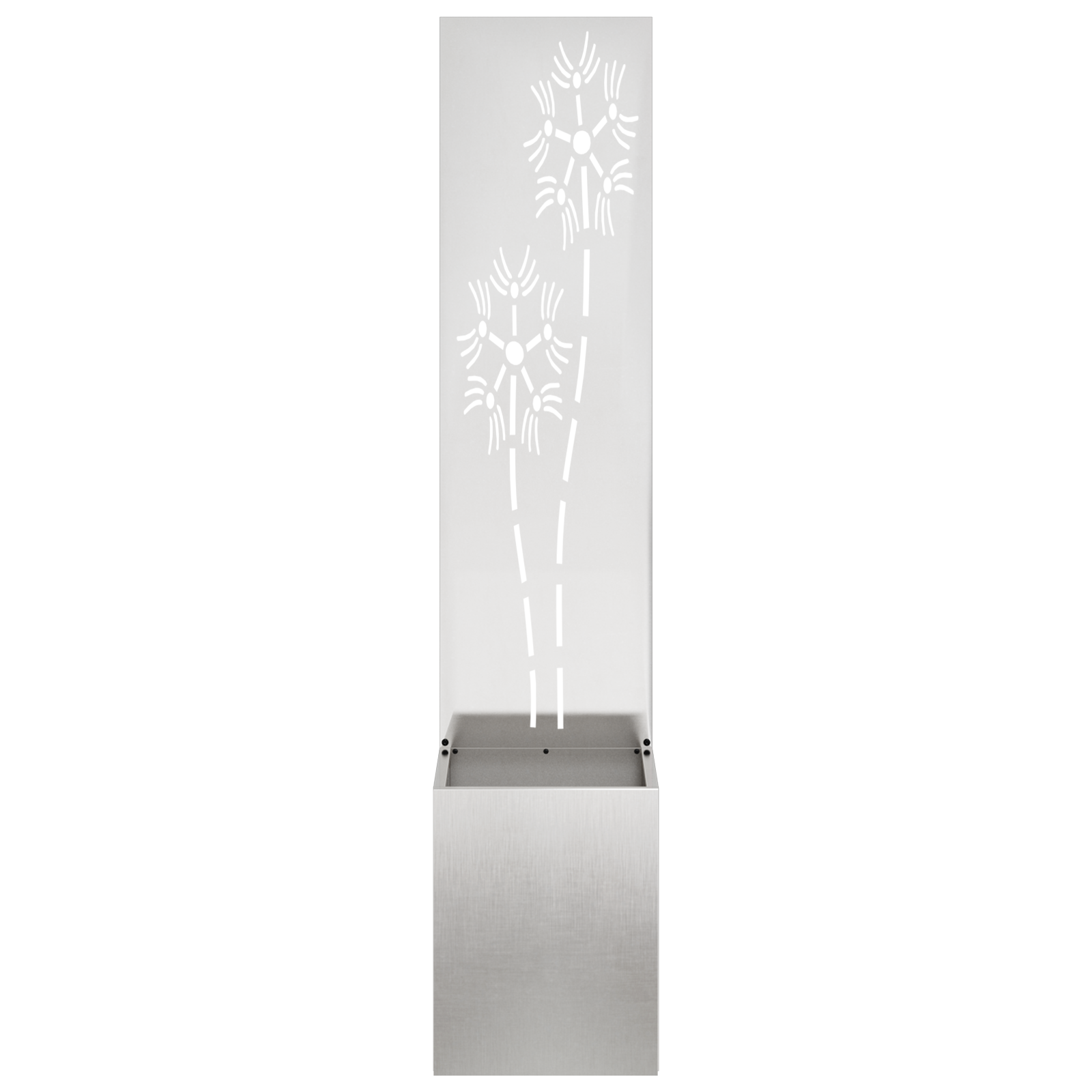 vidaXL Ghiveci de Grădină cu Panou Decorativ Argintiu 32 x 140 cm vidaXL Ghiveci de Grădină cu Panou Decorativ Argintiu 32 x 140 cm