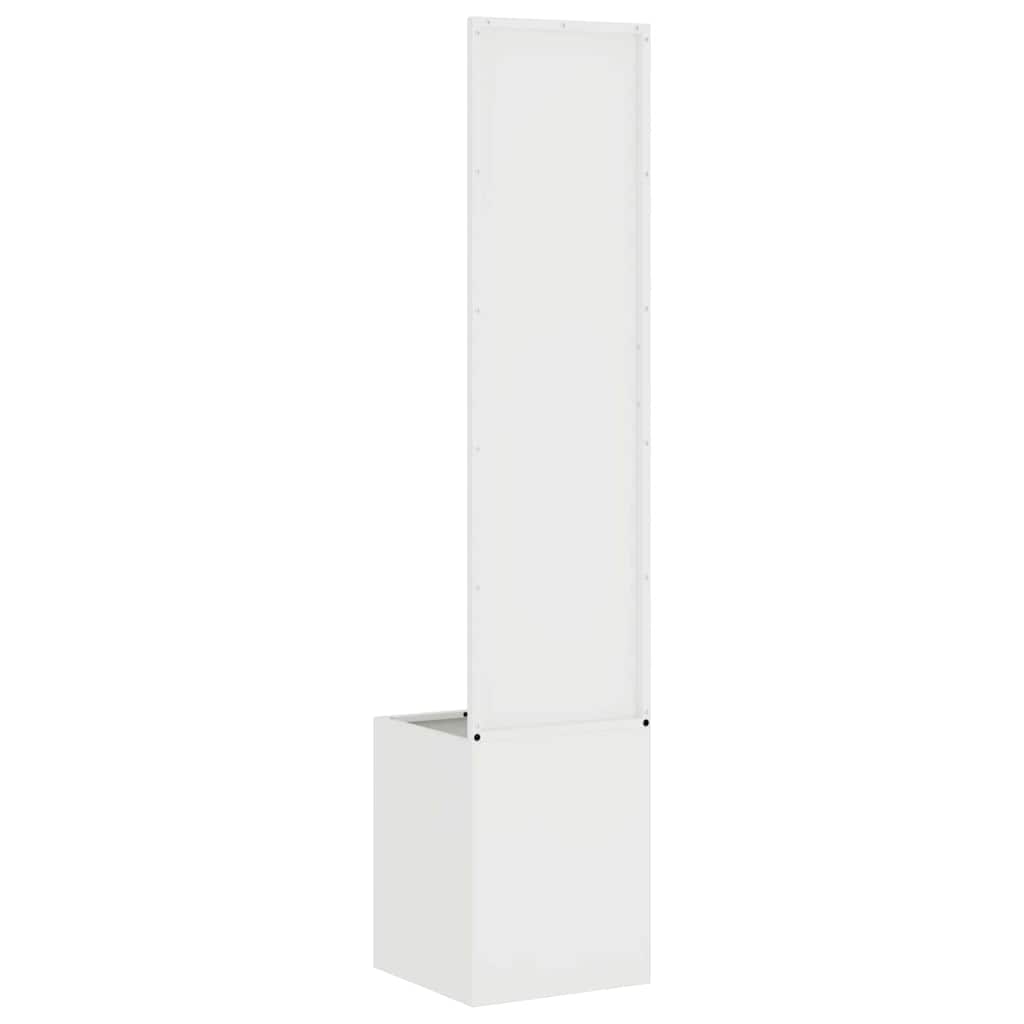 vidaXL Ecran de intimitate pentru grădină Traforaj Alb 32 x 140 cm