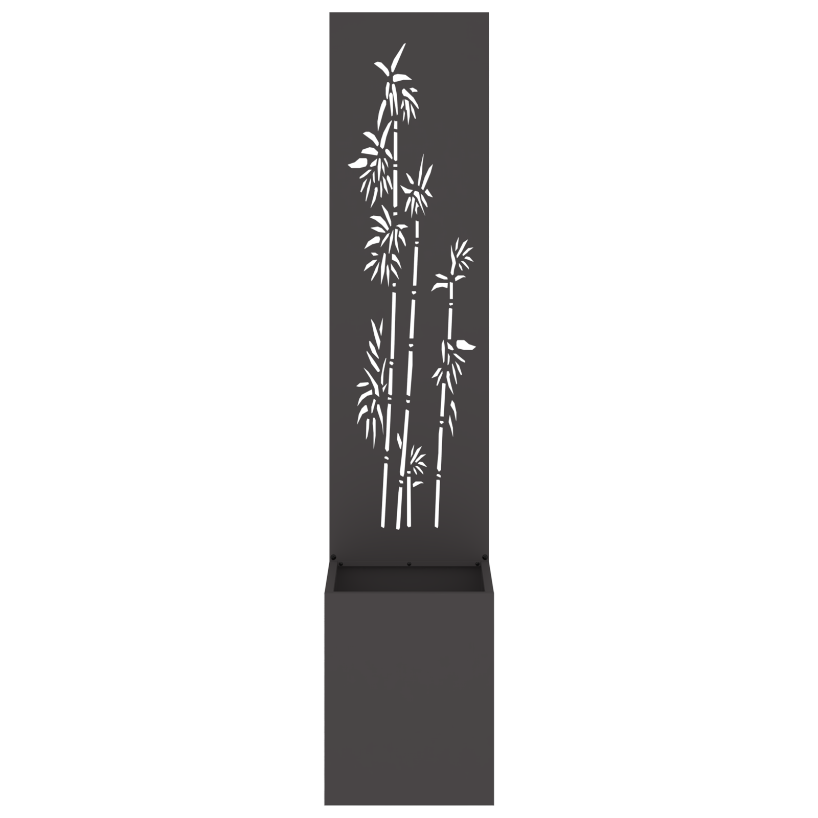 vidaXL Ghiveci de Grădină cu Panou Decorativ Negru 32 x 140 cm vidaXL Ghiveci de Grădină cu Panou Decorativ Negru 32 x 140 cm