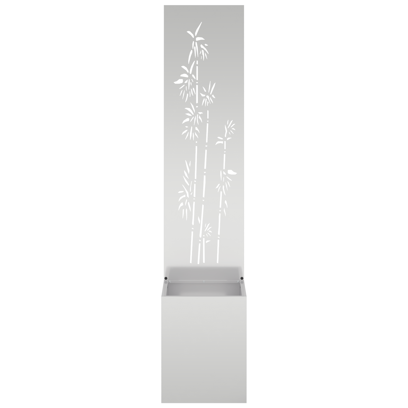 vidaXL Ghiveci de Grădină cu Panou Decorativ Argintiu 32 x 140 cm vidaXL Ghiveci de Grădină cu Panou Decorativ Argintiu 32 x 140 cm