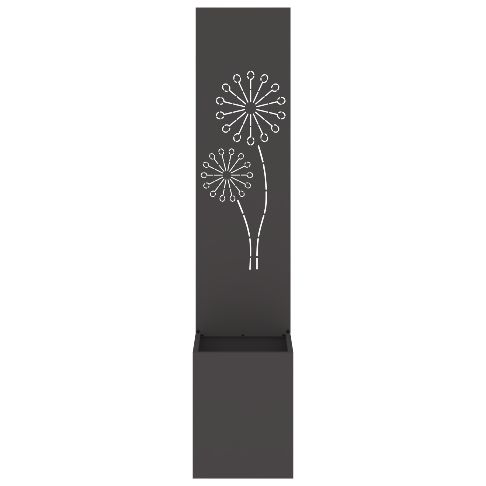 vidaXL Ghiveci de Grădină cu Panou Decorativ Negru 32 x 140 cm vidaXL Ghiveci de Grădină cu Panou Decorativ Negru 32 x 140 cm