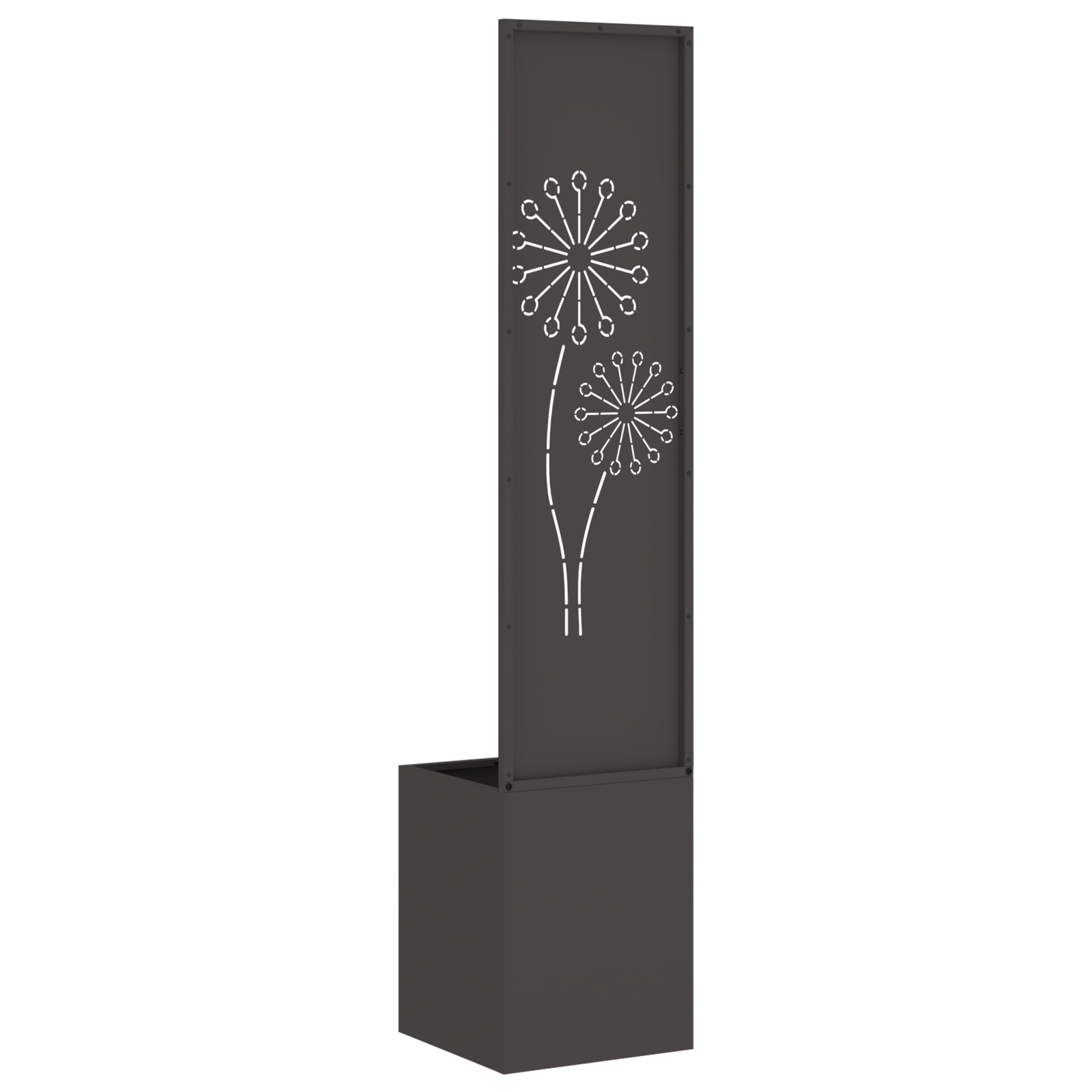 vidaXL Ghiveci de Grădină cu Panou Decorativ Negru 32 x 140 cm vidaXL Ghiveci de Grădină cu Panou Decorativ Negru 32 x 140 cm