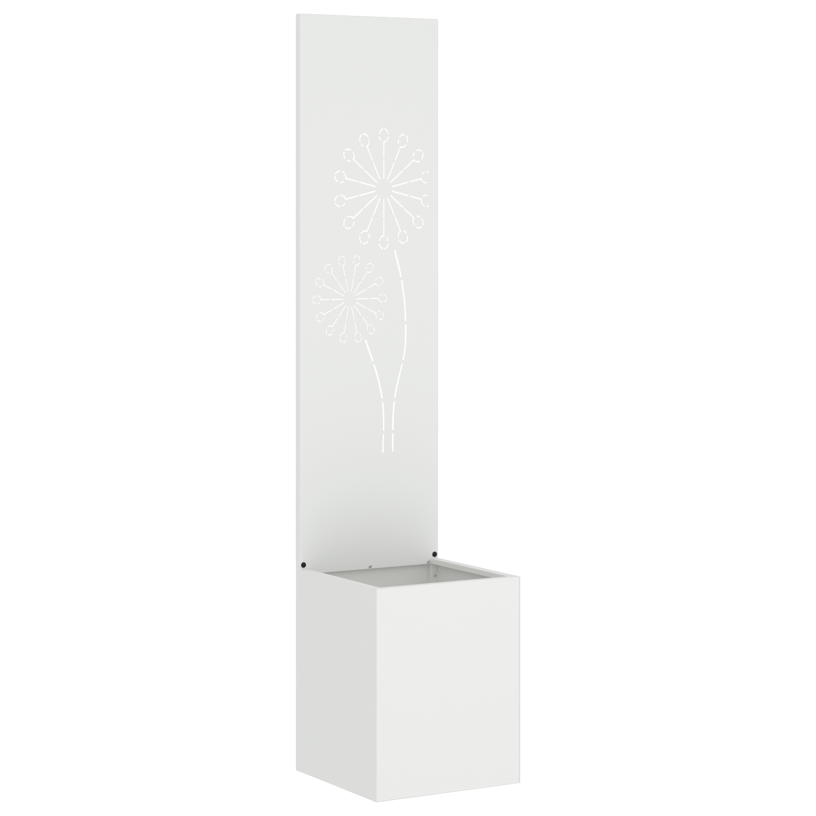 vidaXL Ghiveci de Grădină cu Panou Decorativ Alb 32 x 140 cm vidaXL Ghiveci de Grădină cu Panou Decorativ Alb 32 x 140 cm