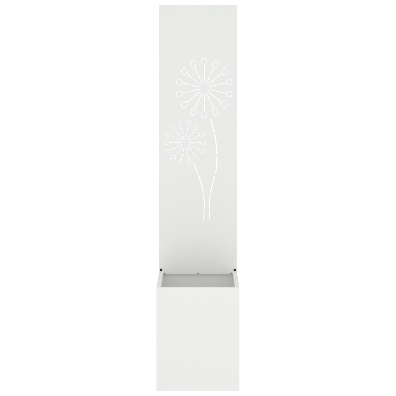 vidaXL Ghiveci de Grădină cu Panou Decorativ Alb 32 x 140 cm vidaXL Ghiveci de Grădină cu Panou Decorativ Alb 32 x 140 cm