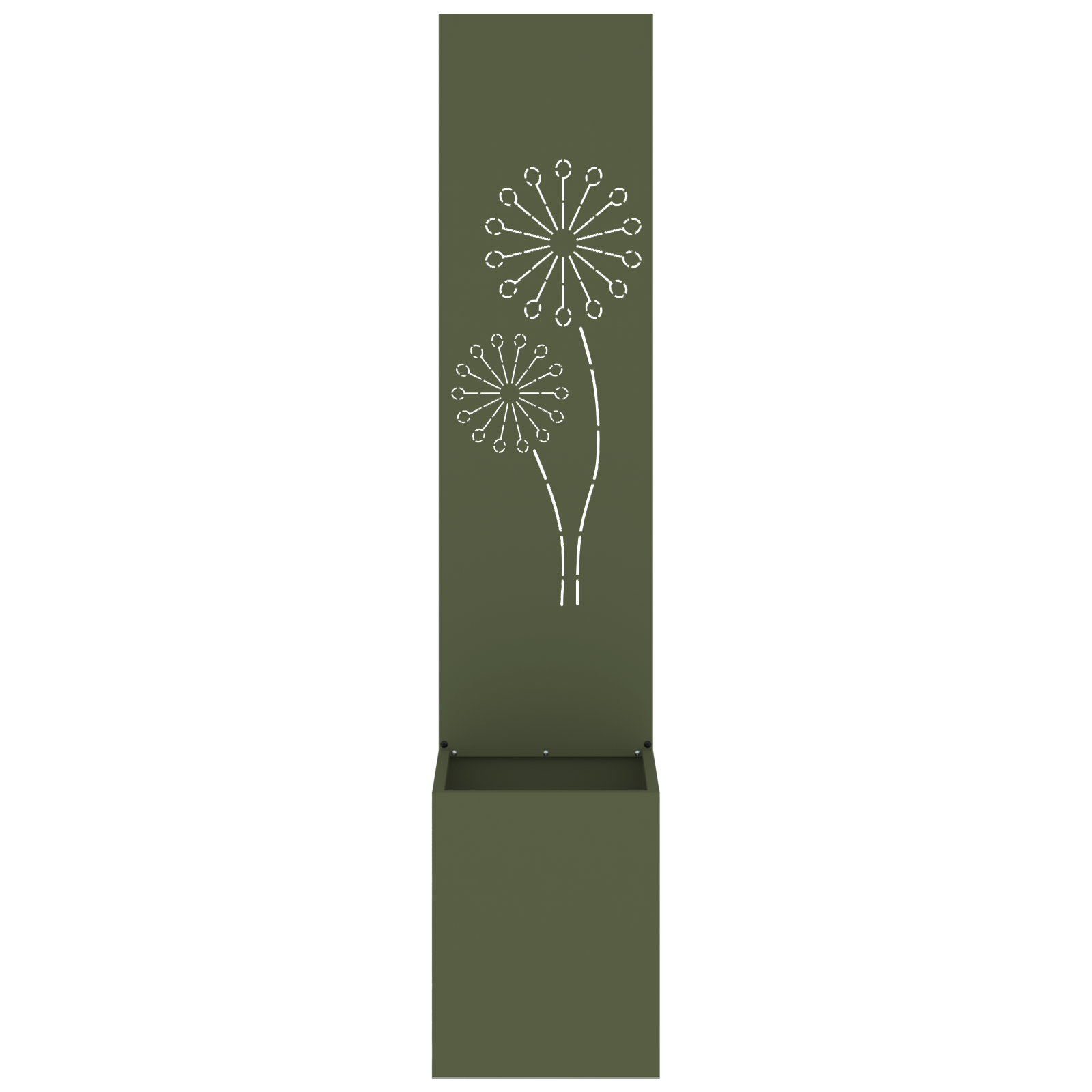 vidaXL Ghiveci de Grădină cu Panou Decorativ Olivengrønn 32 x 140 cm vidaXL Ghiveci de Grădină cu Panou Decorativ Olivengrønn 32 x 140 cm
