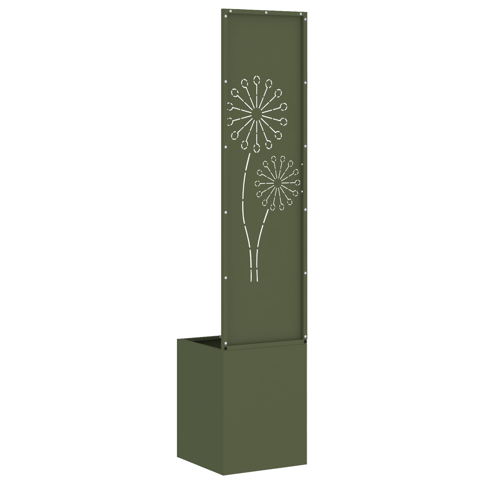 vidaXL Ghiveci de Grădină cu Panou Decorativ Olivengrønn 32 x 140 cm vidaXL Ghiveci de Grădină cu Panou Decorativ Olivengrønn 32 x 140 cm