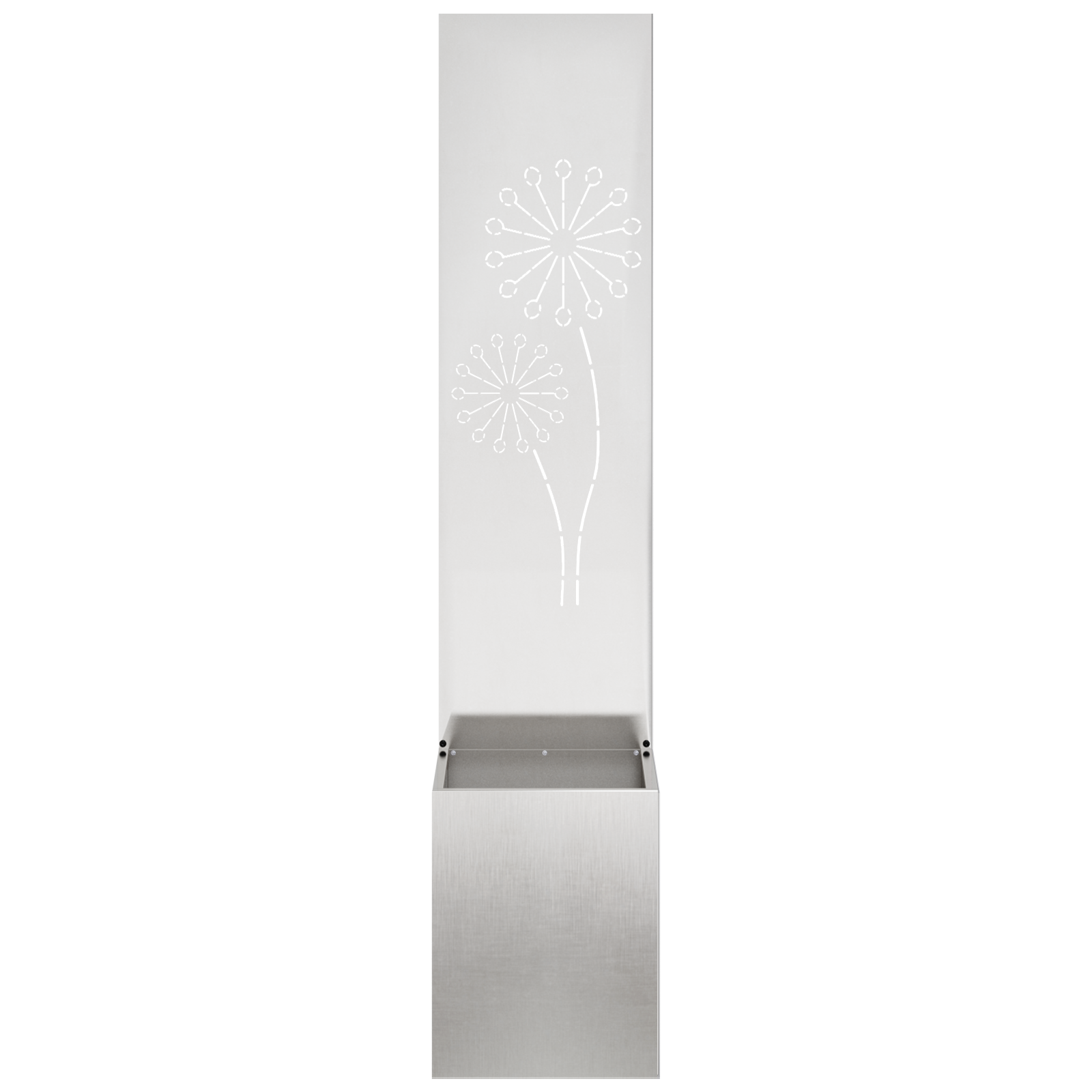 vidaXL Ghiveci de Grădină cu Panou Decorativ Argintiu 32 x 140 cm vidaXL Ghiveci de Grădină cu Panou Decorativ Argintiu 32 x 140 cm