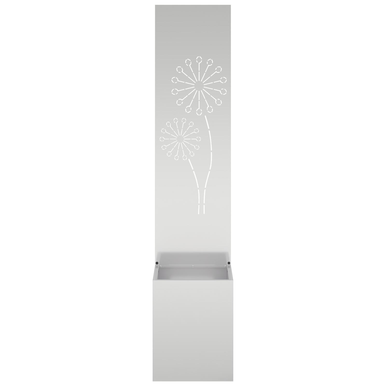 vidaXL Ghiveci de Grădină cu Panou Decorativ Argintiu 32 x 140 cm vidaXL Ghiveci de Grădină cu Panou Decorativ Argintiu 32 x 140 cm