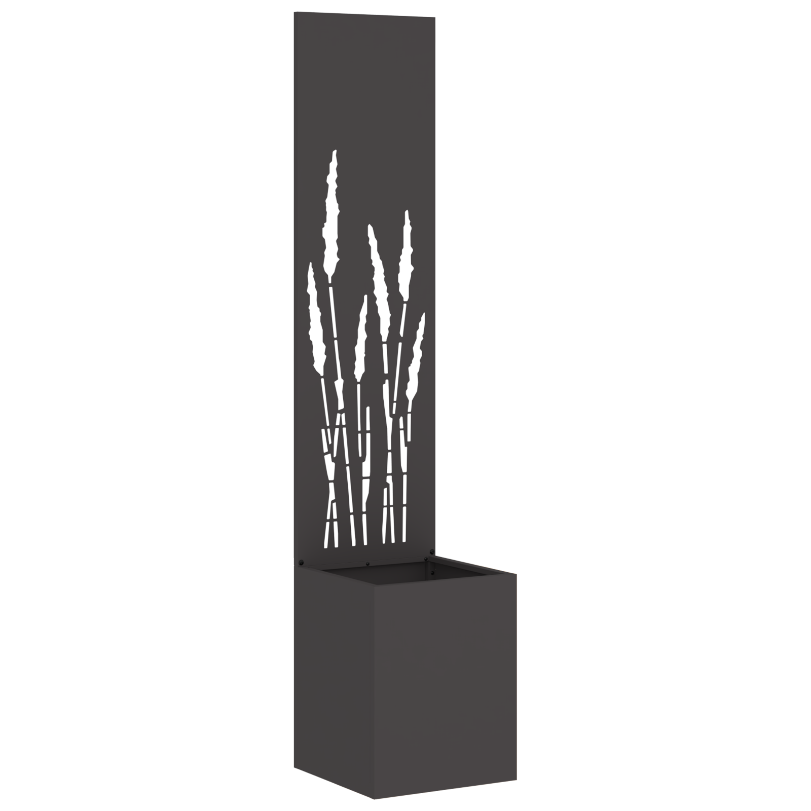 vidaXL Ghiveci de Grădină cu Panou Decorativ Negru 32 x 140 cm vidaXL Ghiveci de Grădină cu Panou Decorativ Negru 32 x 140 cm