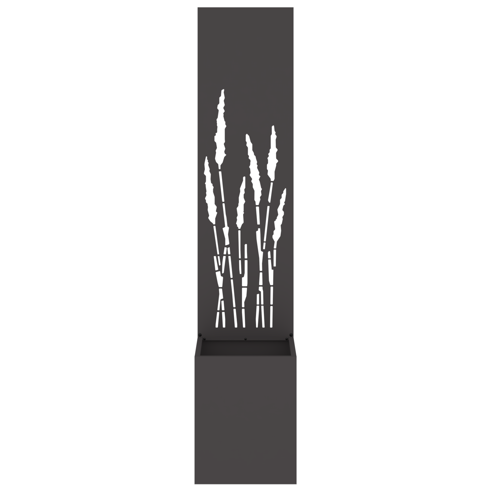vidaXL Ghiveci de Grădină cu Panou Decorativ Negru 32 x 140 cm vidaXL Ghiveci de Grădină cu Panou Decorativ Negru 32 x 140 cm
