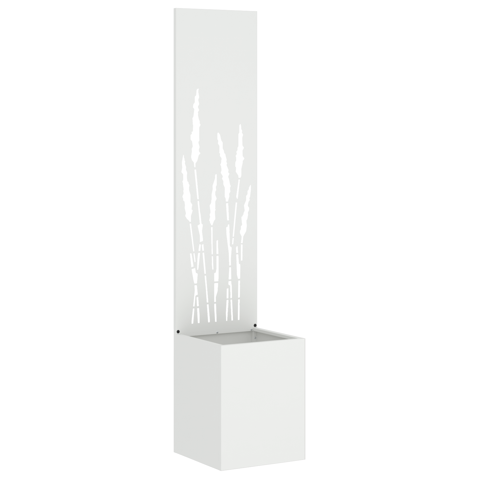 vidaXL Ghiveci de Grădină cu Panou Decorativ Alb 32 x 140 cm vidaXL Ghiveci de Grădină cu Panou Decorativ Alb 32 x 140 cm