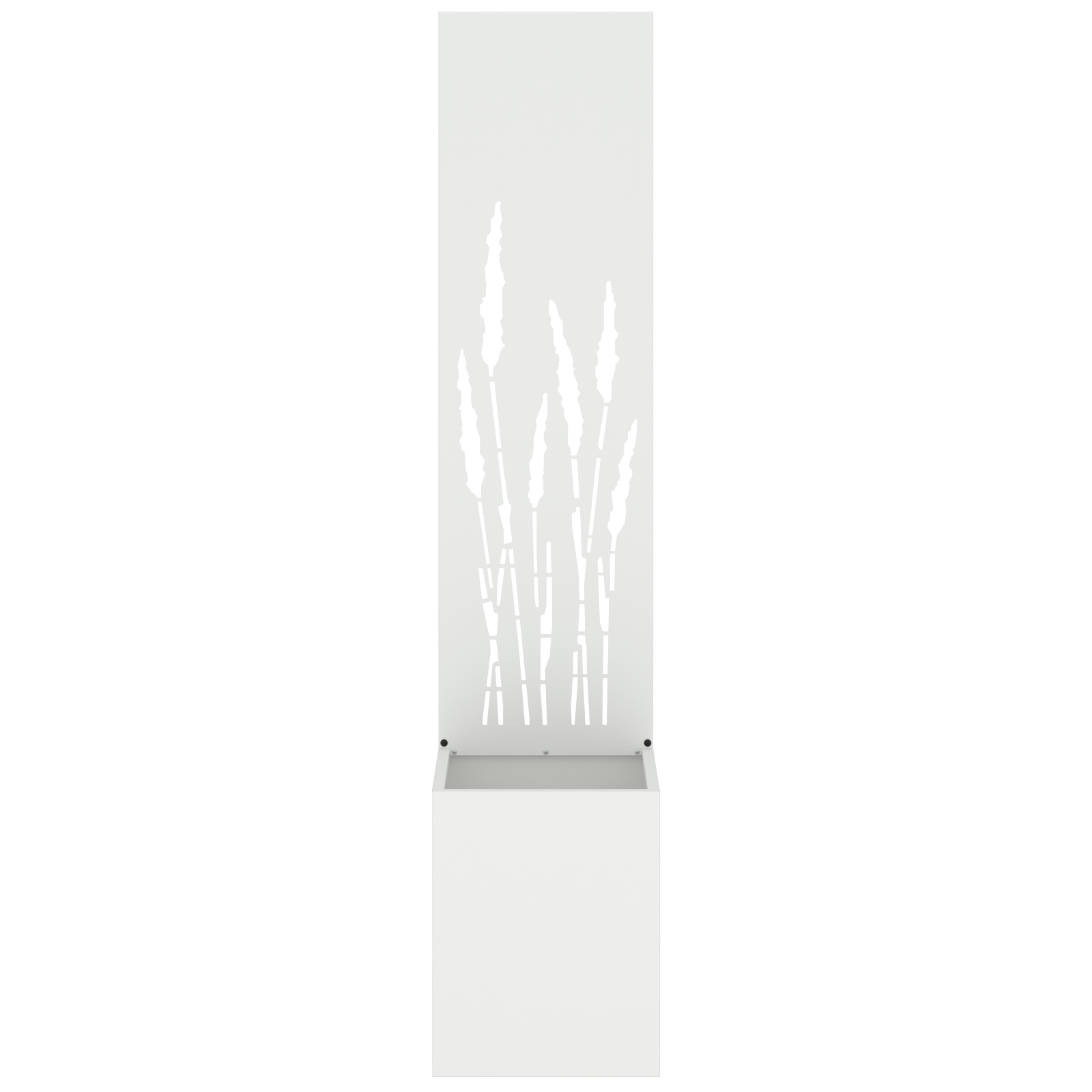 vidaXL Ghiveci de Grădină cu Panou Decorativ Alb 32 x 140 cm vidaXL Ghiveci de Grădină cu Panou Decorativ Alb 32 x 140 cm