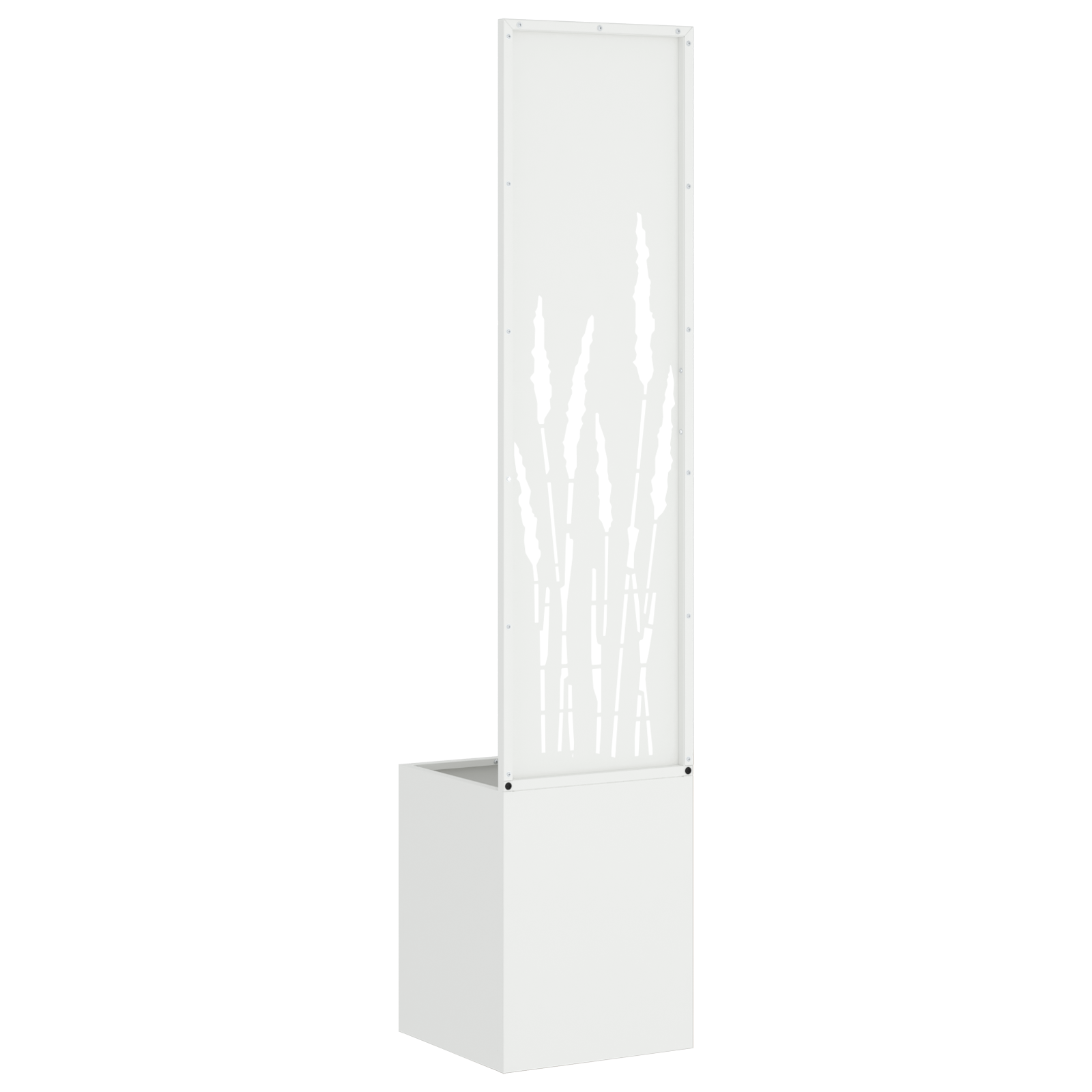 vidaXL Ghiveci de Grădină cu Panou Decorativ Alb 32 x 140 cm vidaXL Ghiveci de Grădină cu Panou Decorativ Alb 32 x 140 cm