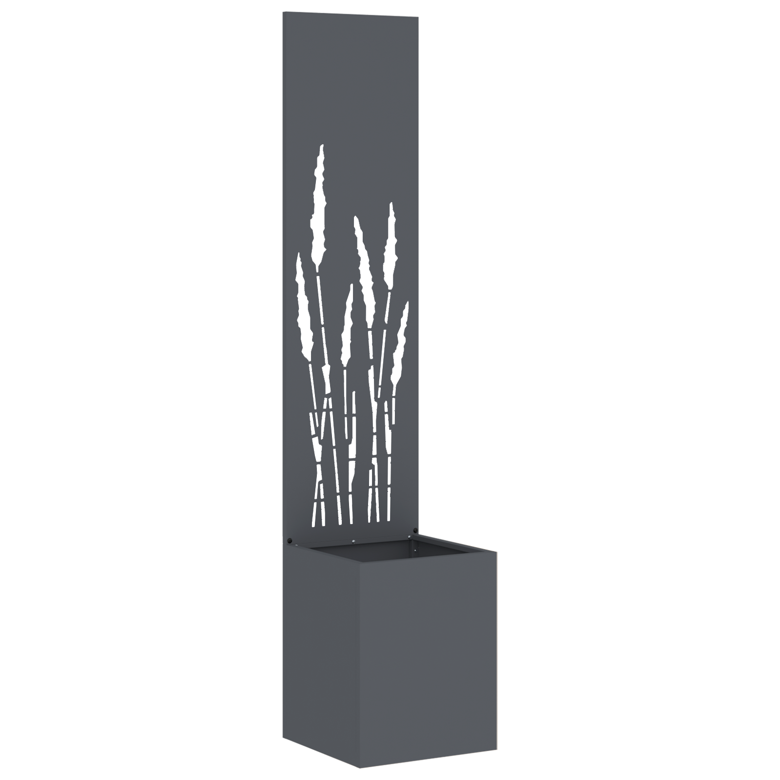 vidaXL Ghiveci de Grădină cu Panou Decorativ Antracit 32 x 140 cm vidaXL Ghiveci de Grădină cu Panou Decorativ Antracit 32 x 140 cm