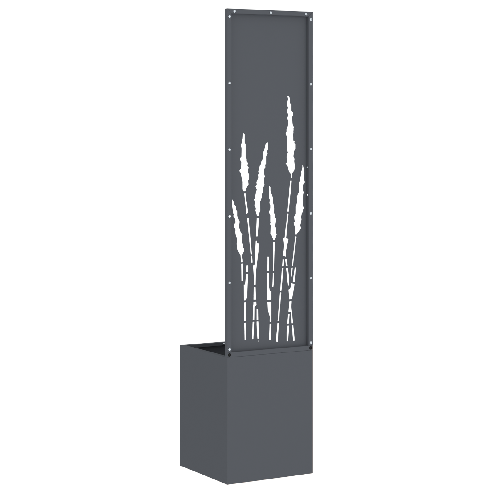 vidaXL Ghiveci de Grădină cu Panou Decorativ Antracit 32 x 140 cm vidaXL Ghiveci de Grădină cu Panou Decorativ Antracit 32 x 140 cm