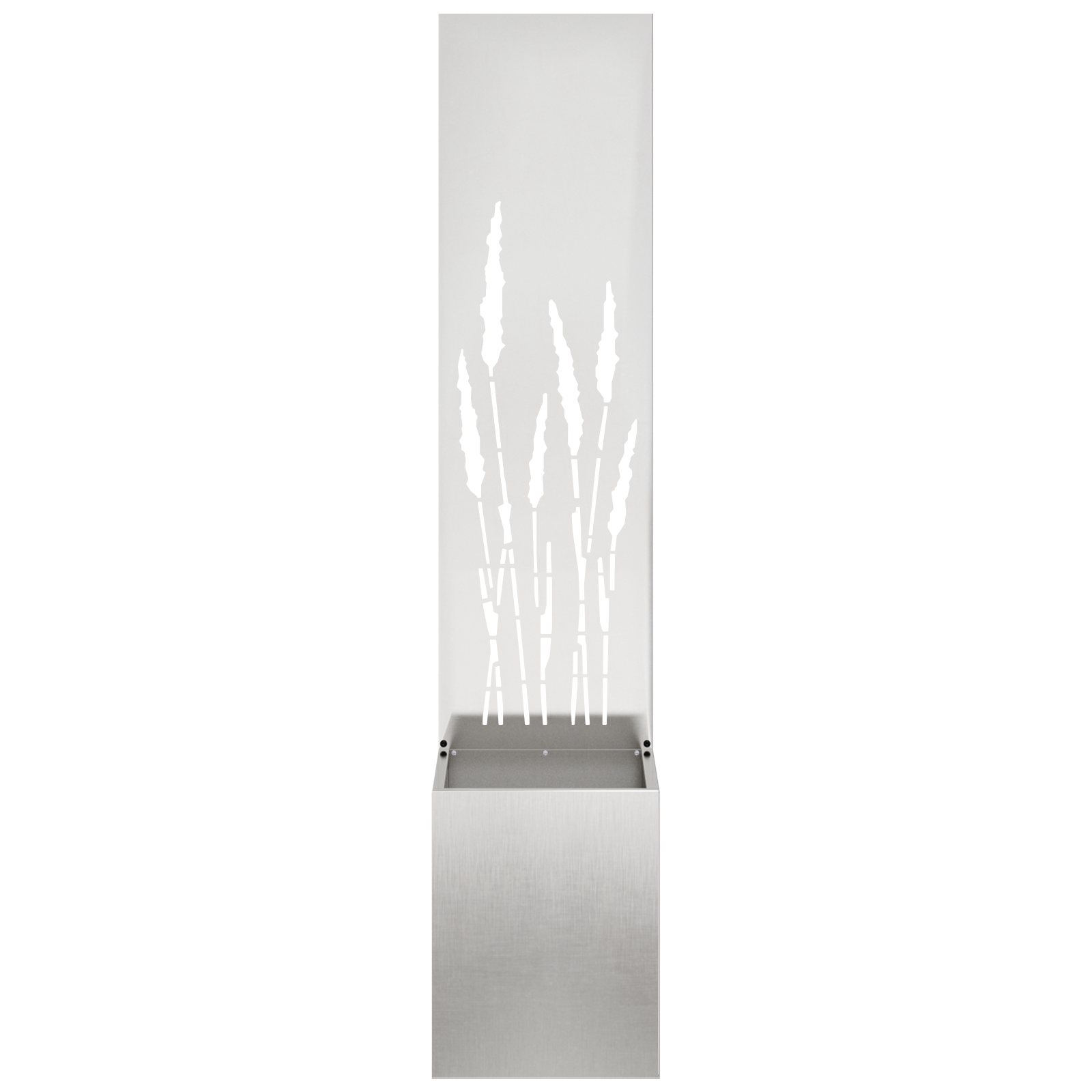 vidaXL Ghiveci de Grădină cu Panou Decorativ Argintiu 32 x 140 cm vidaXL Ghiveci de Grădină cu Panou Decorativ Argintiu 32 x 140 cm