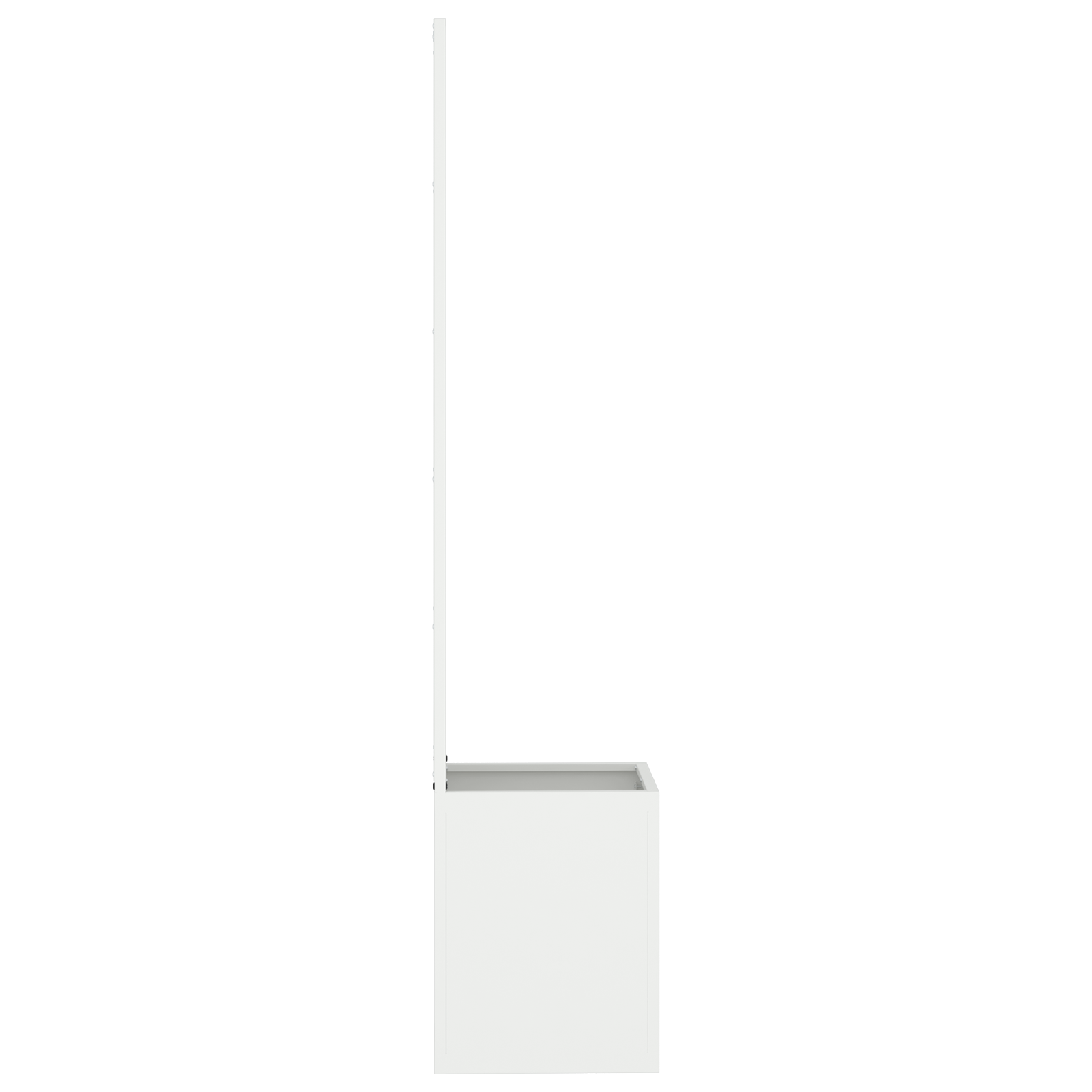 vidaXL Ghiveci de Grădină cu Panou Decorativ Alb 32 x 140 cm