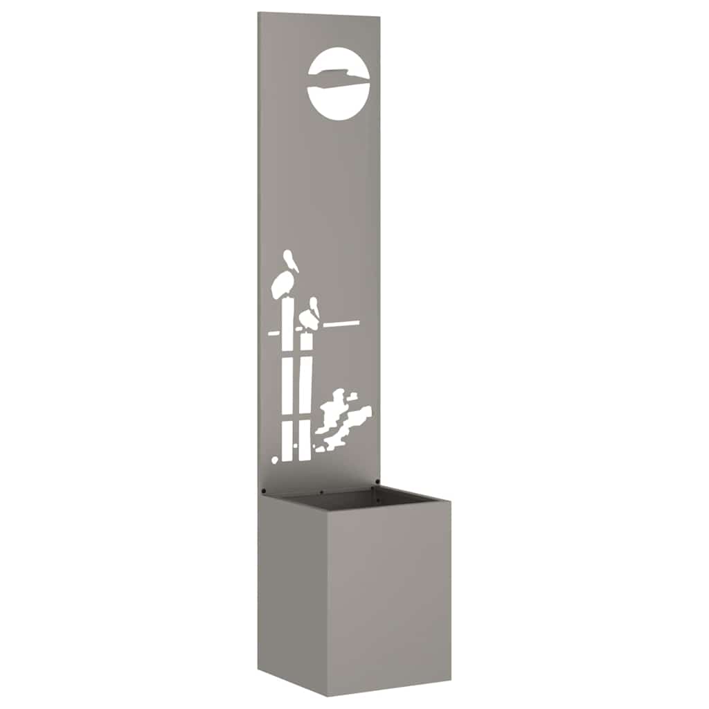 vidaXL Ecran de intimitate pentru grădină Traforaj Ruginit 32 x 140 cm