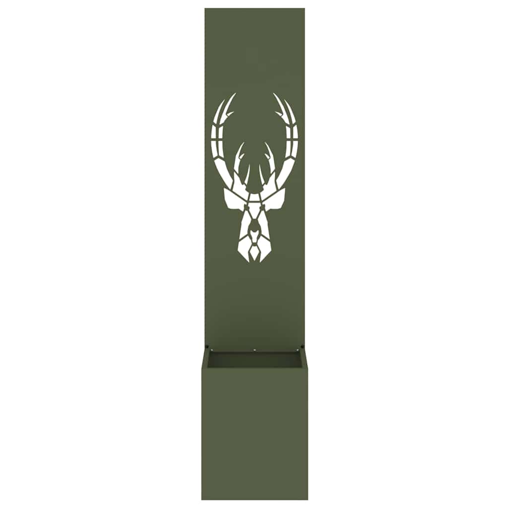 vidaXL Ecran de intimitate pentru grădină Olivengrønn 32 x 140 cm