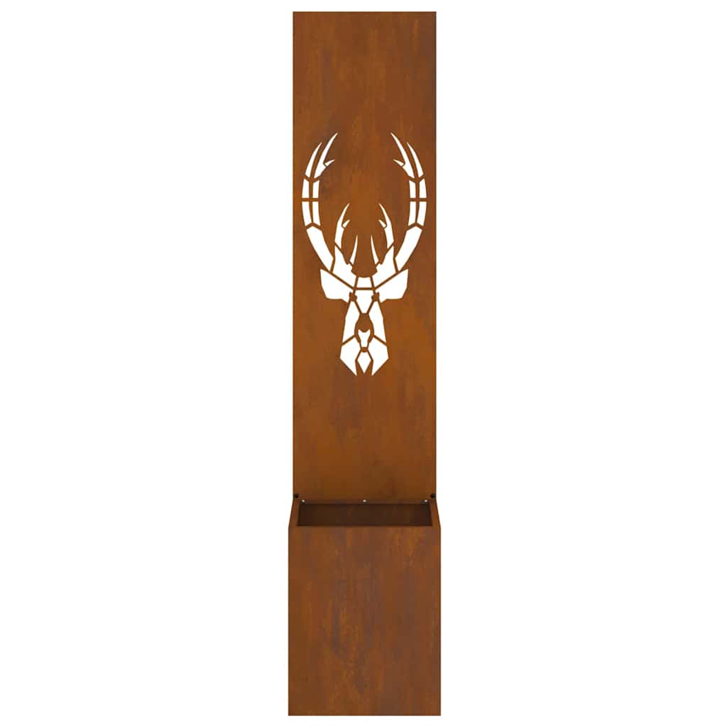 vidaXL Ecran de intimitate pentru grădină Ruginit 32 x 140 cm