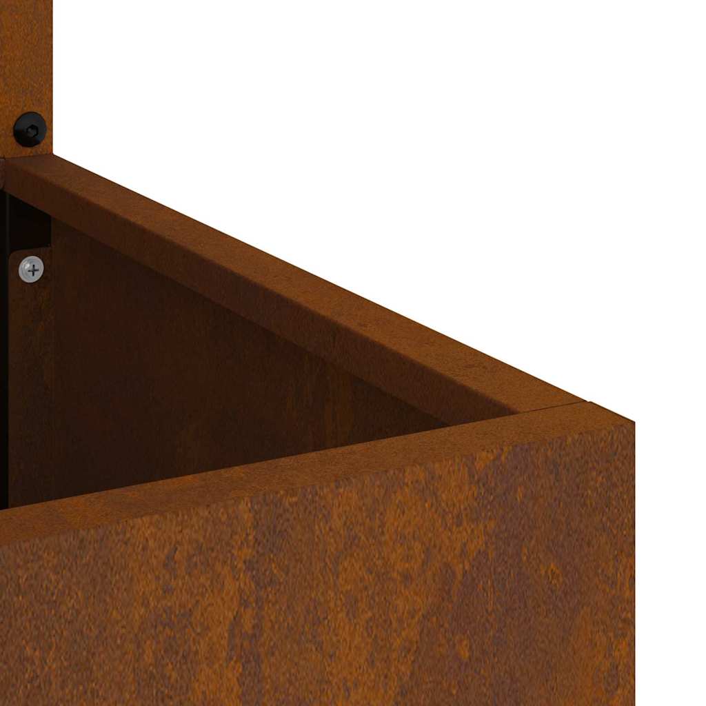 vidaXL Ecran de intimitate pentru grădină Ruginit 32 x 140 cm