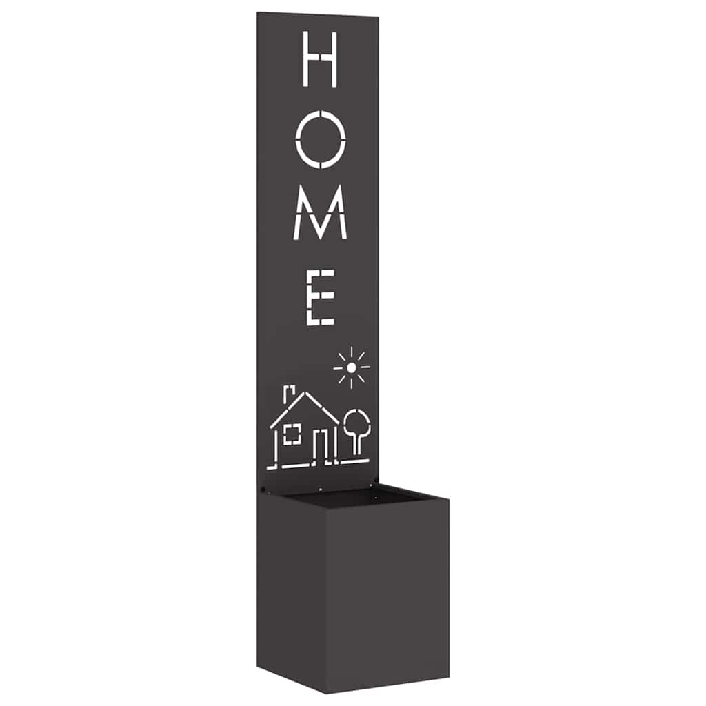 vidaXL Ecran de intimitate pentru grădină Traforaj Negru 32 x 140 cm