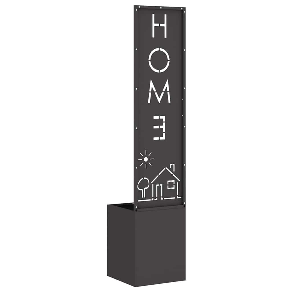 vidaXL Ecran de intimitate pentru grădină Traforaj Negru 32 x 140 cm