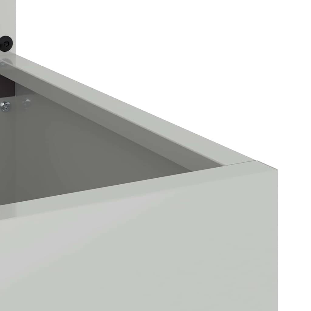 vidaXL Ghiveci de Grădină cu Panou Decorativ Argintiu 50 x 140 cm vidaXL Ghiveci de Grădină cu Panou Decorativ Argintiu 50 x 140 cm