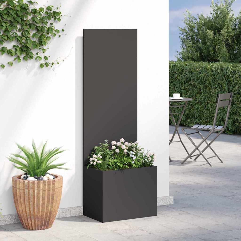 vidaXL Ecran de intimitate pentru grădină Traforaj Negru 50 x 140 cm