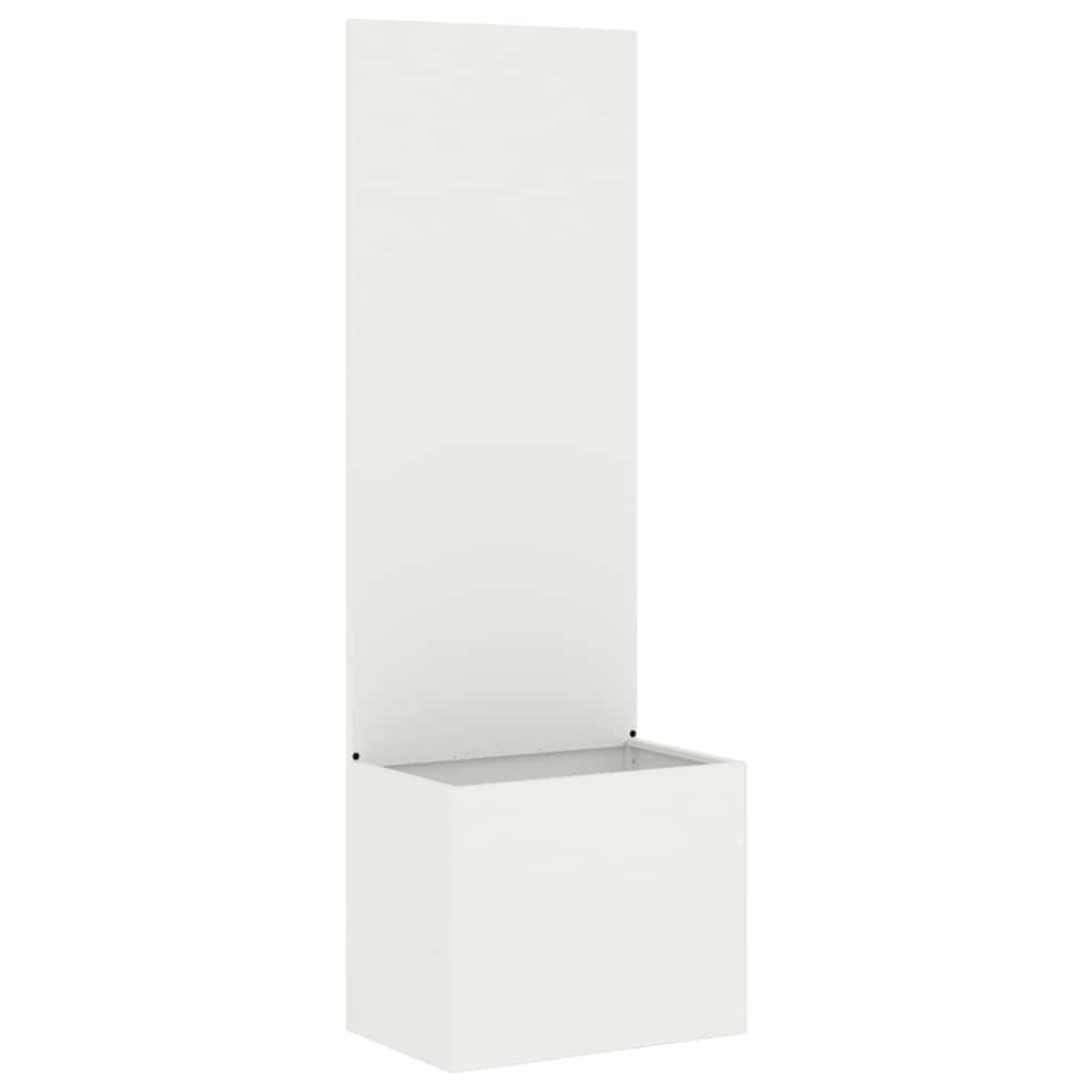 vidaXL Ghiveci de Grădină cu Panou Decorativ Alb 50 x 140 cm vidaXL Ghiveci de Grădină cu Panou Decorativ Alb 50 x 140 cm