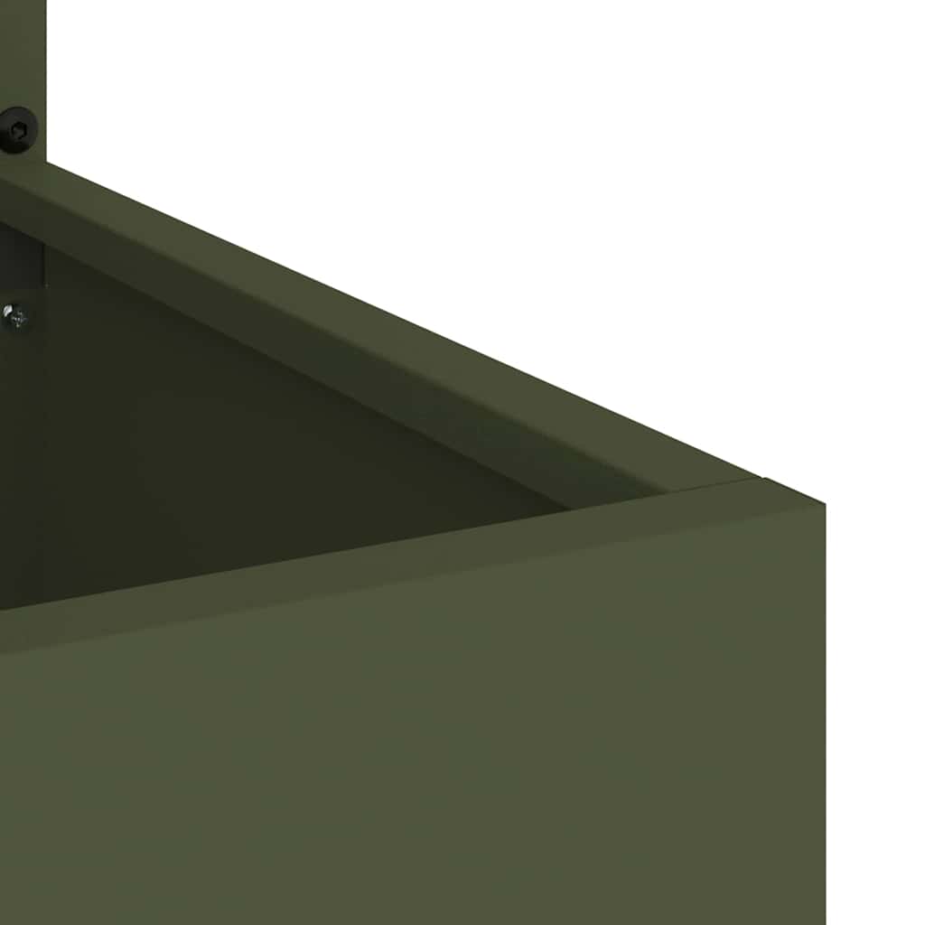 vidaXL Ecran de intimitate pentru grădină Olivengrønn 50 x 140 cm