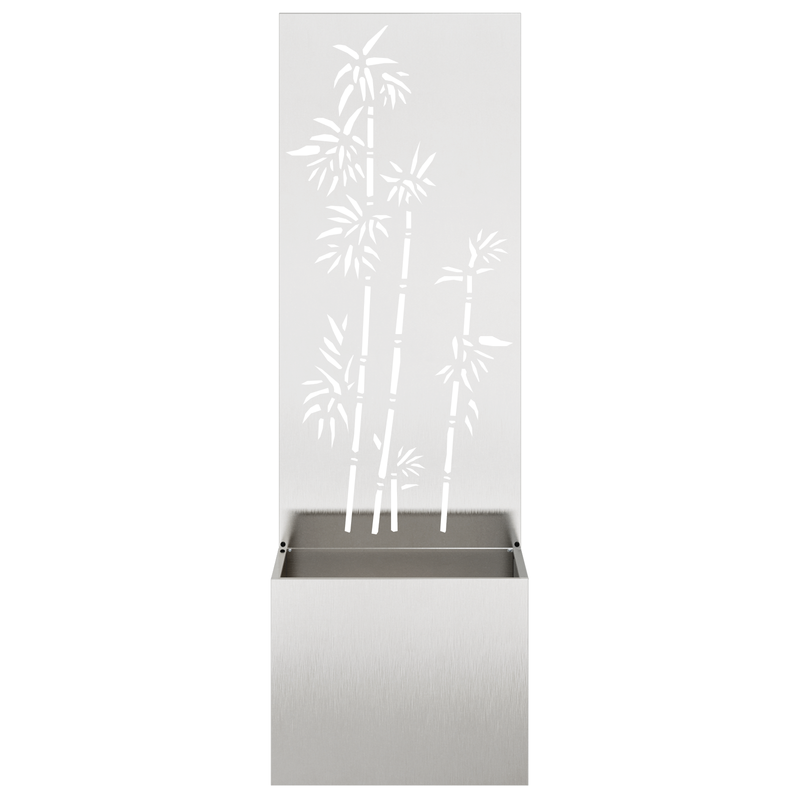 vidaXL Ghiveci de Grădină cu Panou Decorativ Argintiu 50 x 140 cm vidaXL Ghiveci de Grădină cu Panou Decorativ Argintiu 50 x 140 cm