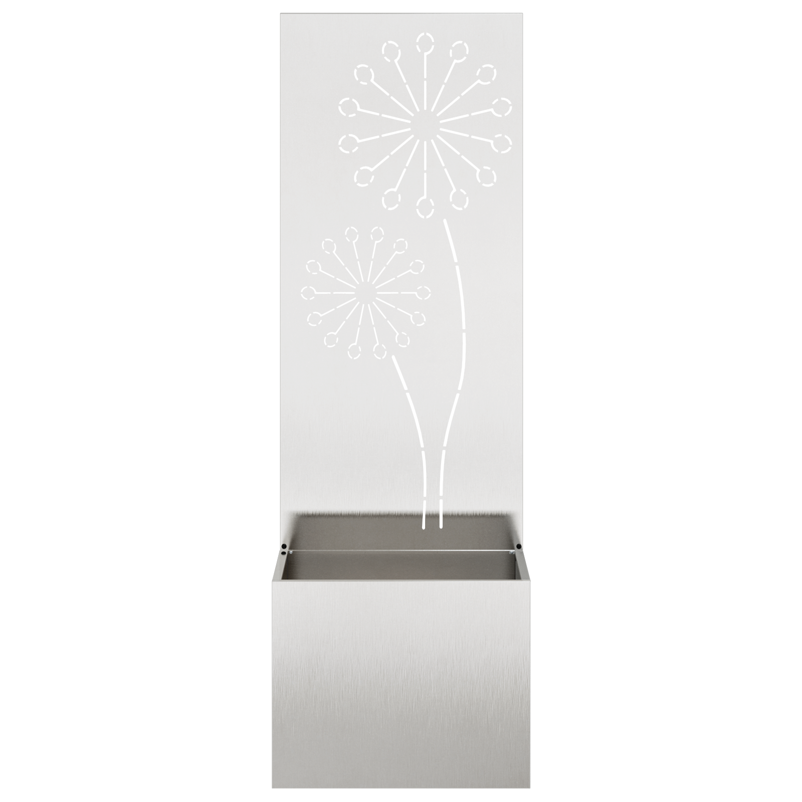vidaXL Ghiveci de Grădină cu Panou Decorativ Argintiu 50 x 140 cm vidaXL Ghiveci de Grădină cu Panou Decorativ Argintiu 50 x 140 cm