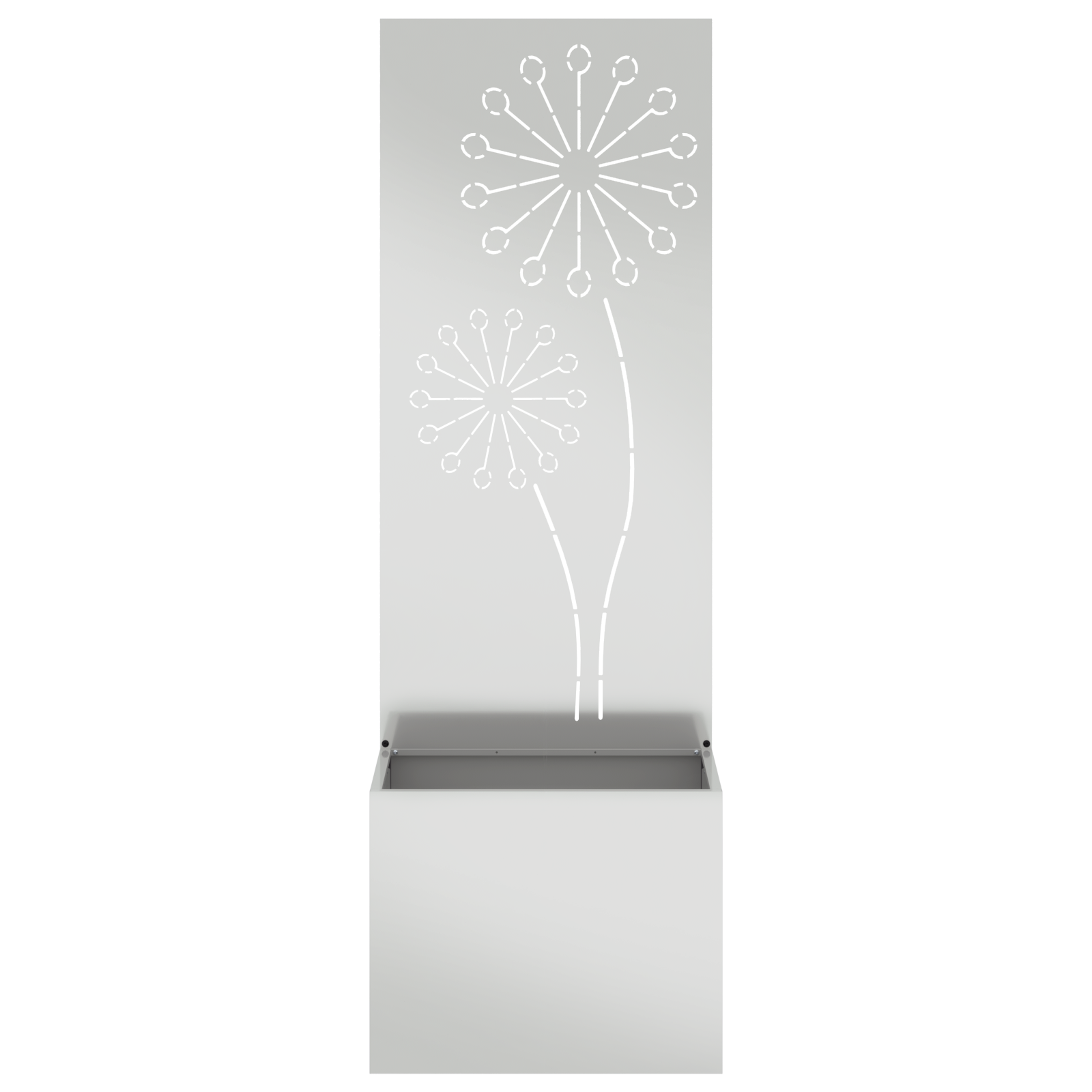 vidaXL Ghiveci de Grădină cu Panou Decorativ Argintiu 50 x 140 cm vidaXL Ghiveci de Grădină cu Panou Decorativ Argintiu 50 x 140 cm