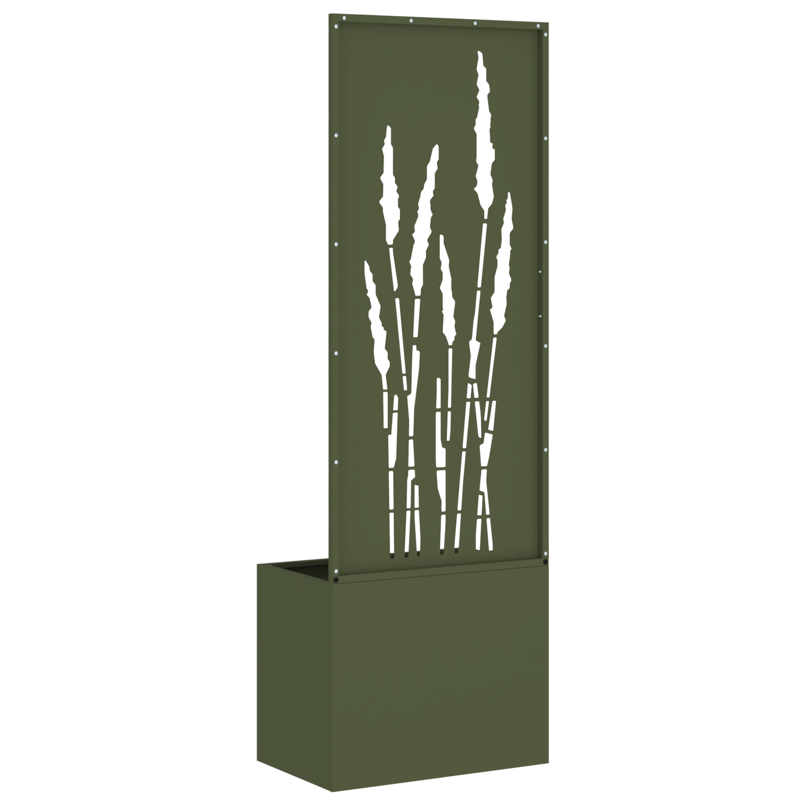 vidaXL Ghiveci de Grădină cu Panou Decorativ Olivengrønn 50 x 140 cm vidaXL Ghiveci de Grădină cu Panou Decorativ Olivengrønn 50 x 140 cm