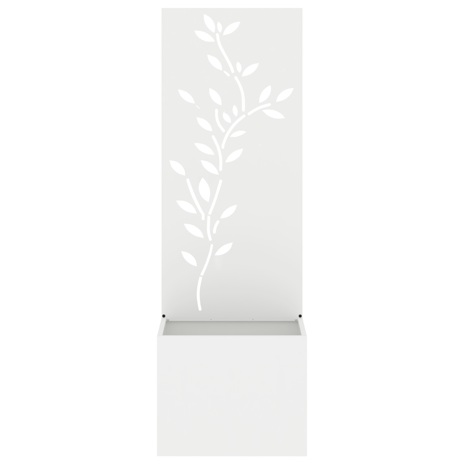 vidaXL Ghiveci de Grădină cu Panou Decorativ Alb 50 x 140 cm vidaXL Ghiveci de Grădină cu Panou Decorativ Alb 50 x 140 cm