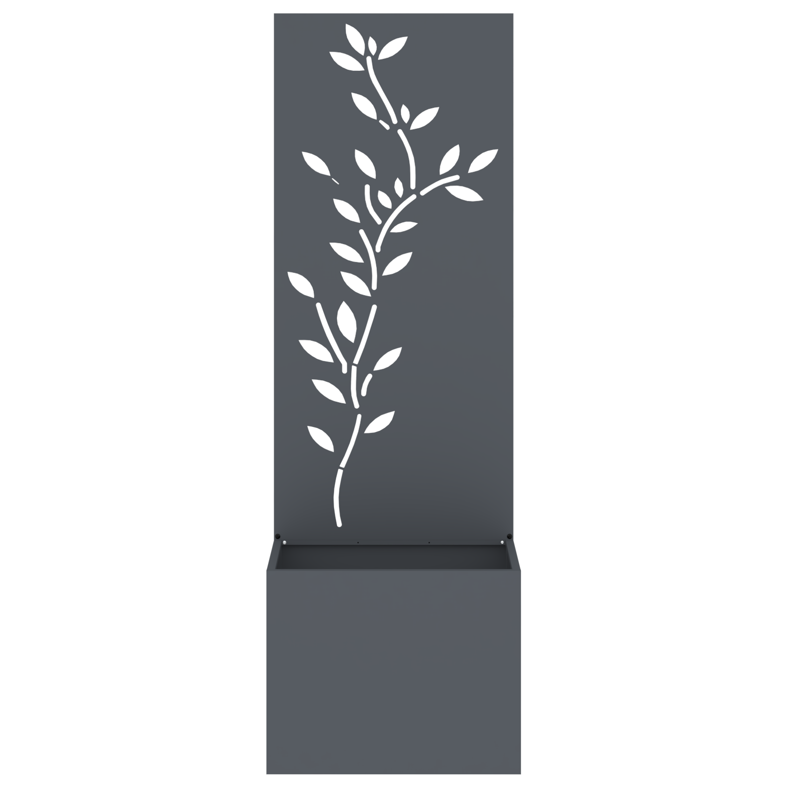 vidaXL Ghiveci de Grădină cu Panou Decorativ Antracit 50 x 140 cm vidaXL Ghiveci de Grădină cu Panou Decorativ Antracit 50 x 140 cm