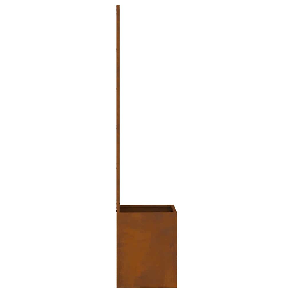 vidaXL Ghiveci de Grădină cu Panou Decorativ Ruginit 50 x 140 cm