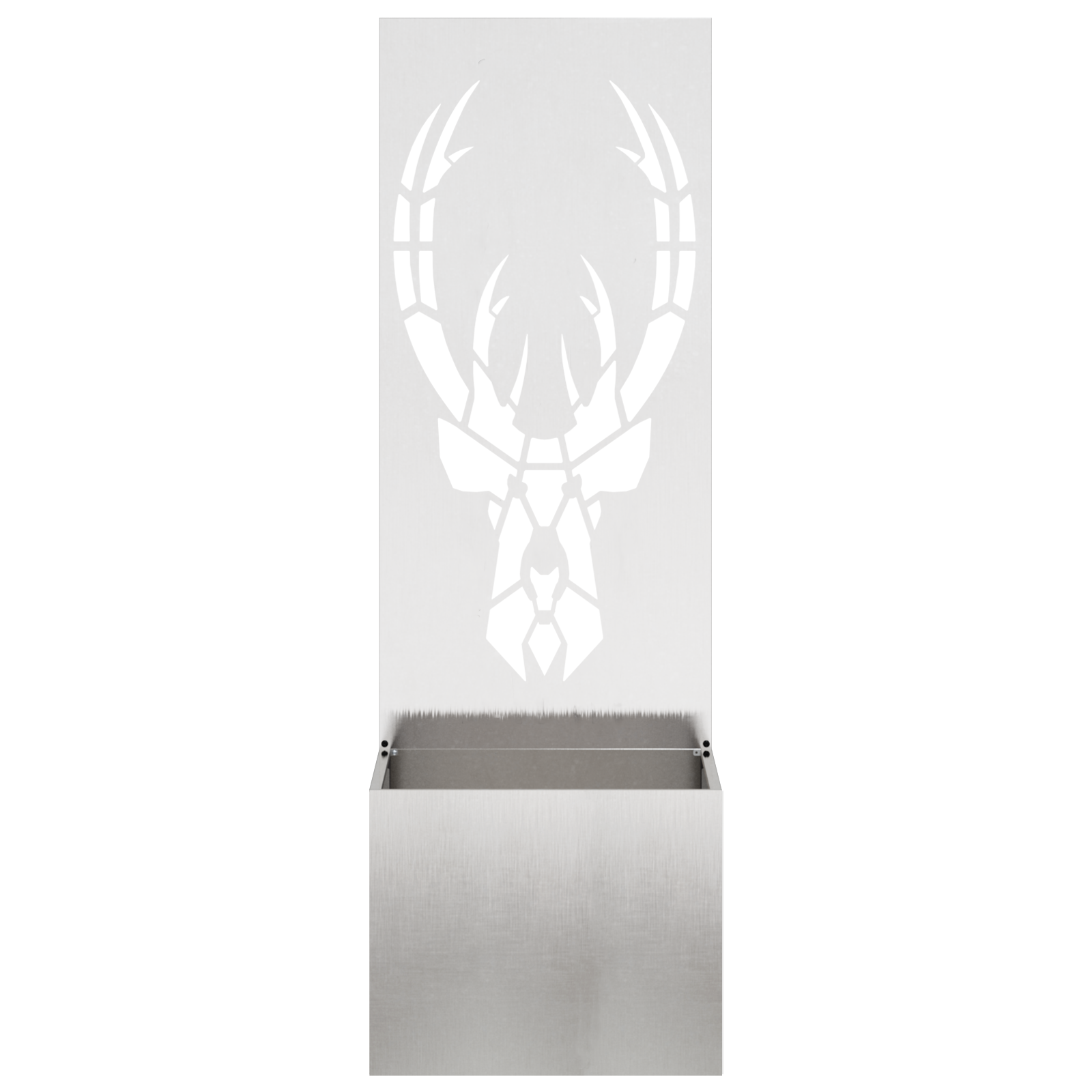 vidaXL Ghiveci de Grădină cu Panou Decorativ Argintiu 50 x 140 cm vidaXL Ghiveci de Grădină cu Panou Decorativ Argintiu 50 x 140 cm