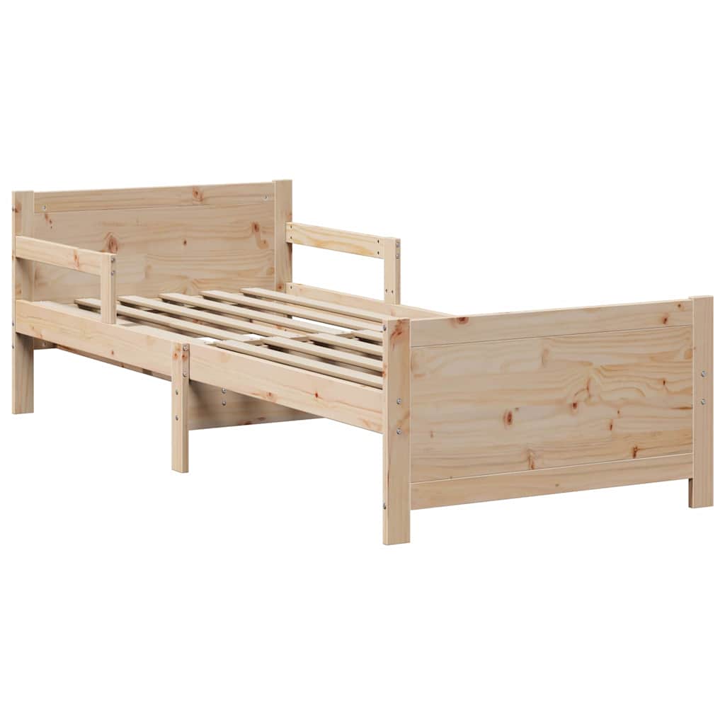 vidaXL Cadru de pat cu headboard Maro 80 x 200 cm Lemn compozit