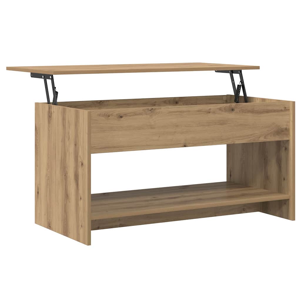 vidaXL Masă de cafea stejar artizanal 102 x 50 x 52.5 cm Lemn compozit vidaXL Masă de cafea stejar artizanal 102 x 50 x 52.5 cm Lemn compozit