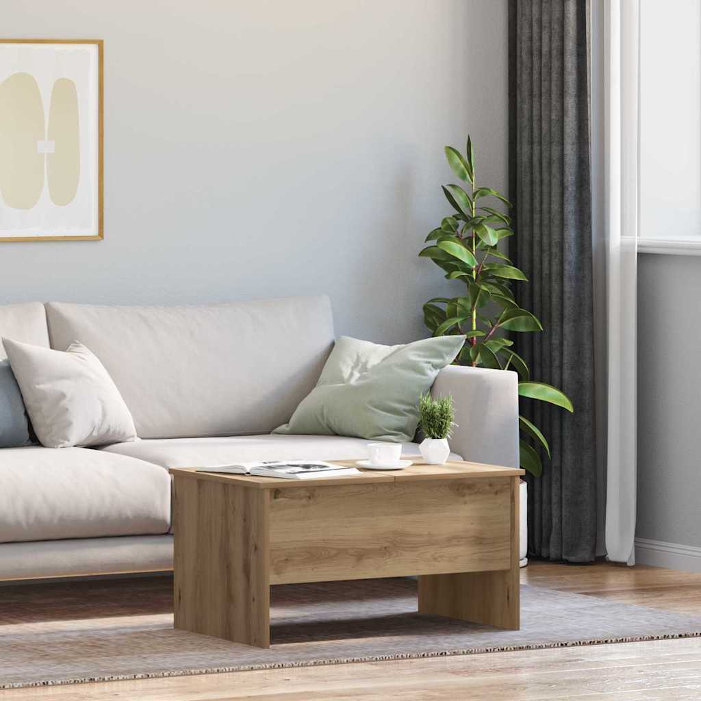 vidaXL Masă de cafea Stejar Artizanal 102 x 50,5 x 46,5 cm