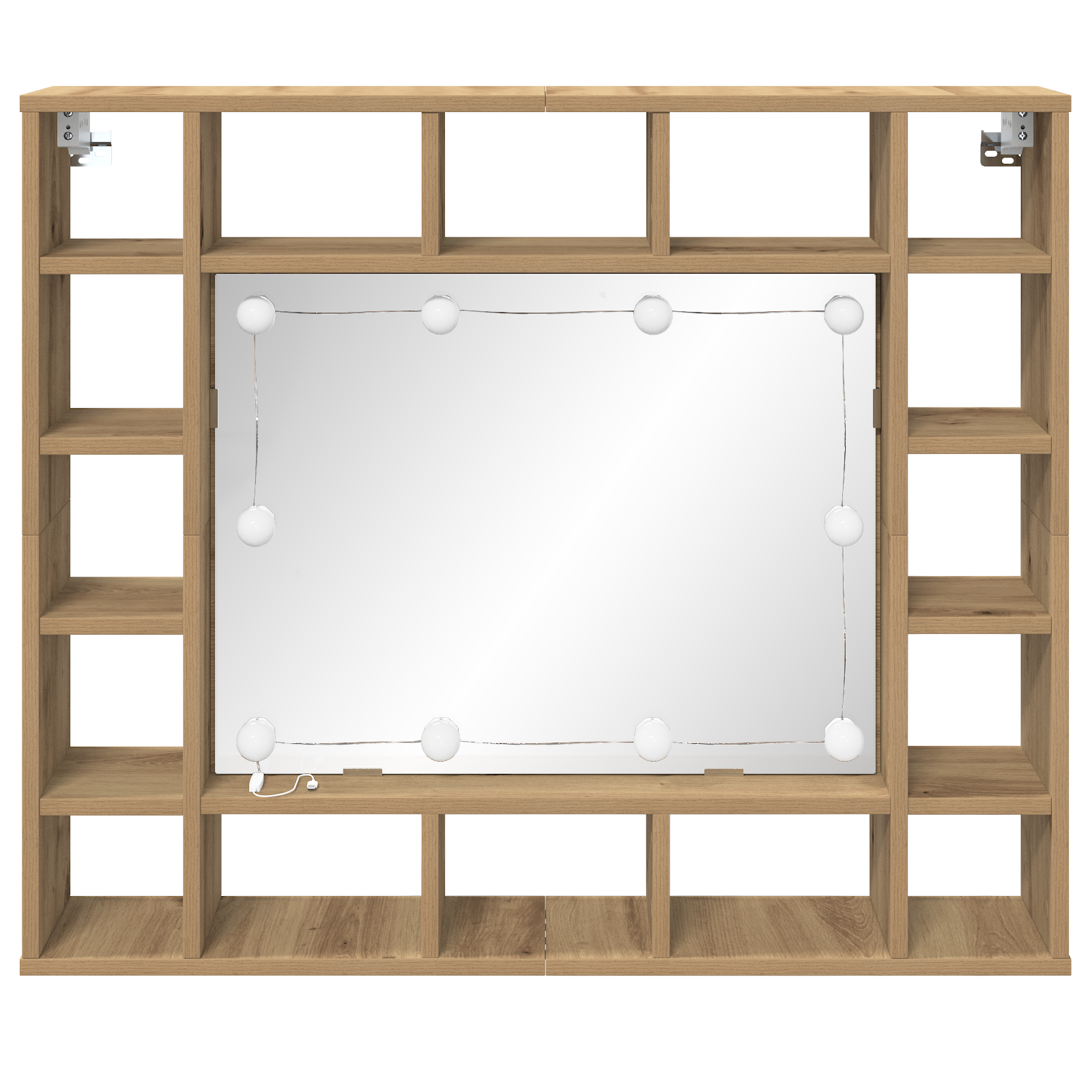 vidaXL Dulap cu oglindă stejar artizanal 91 x 15 x 76.5 cm vidaXL Dulap cu oglindă stejar artizanal 91 x 15 x 76.5 cm