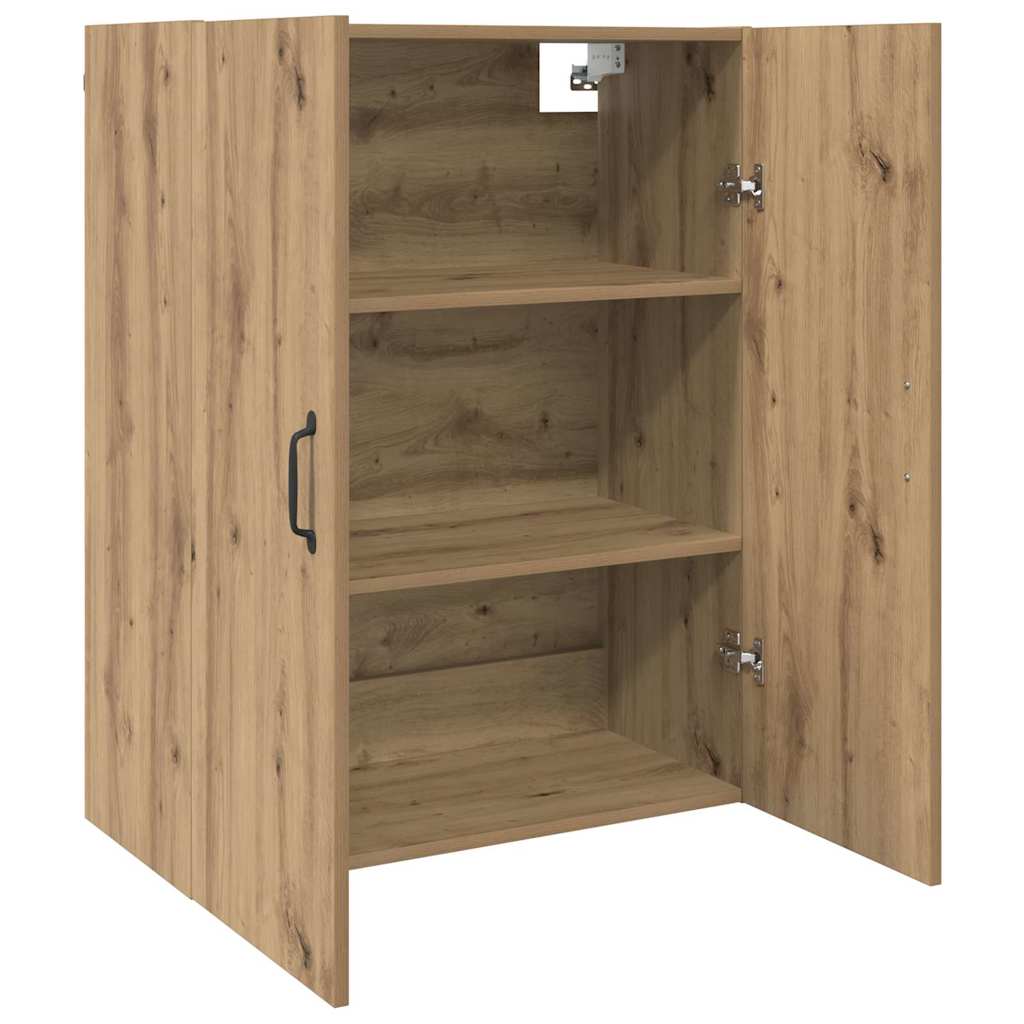 vidaXL Dulap suspendat Pe perete stejar artizanal 69.5 x 34 x 90 cm